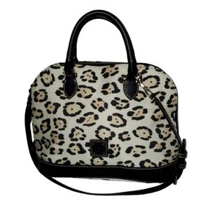 Dooney & Bourke Zip Zip Satchel Leopard Print